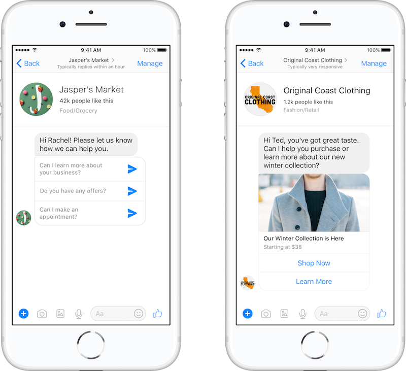Facebook click-to-Messenger Ad